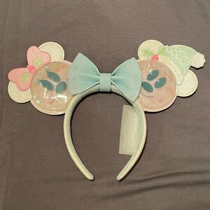 Loungefly Mickey and Minnie snow globe pastel ears